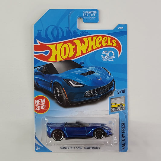 Hot Wheels - Corvette C7 Z06 Convertible (Metalflake Dark Blue)