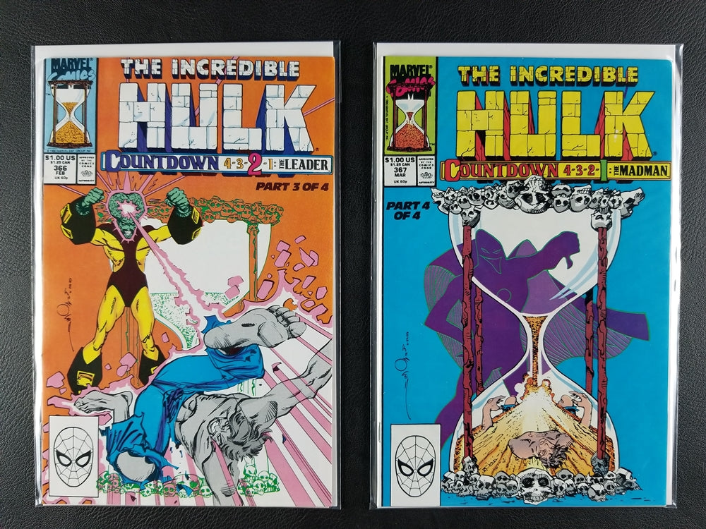 The Incredible Hulk [1st Series] #364-367 Set (Marvel, 1989-90)