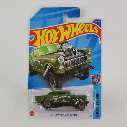 Hot Wheels - '55 Chevy Bel Air Gasser (Matte Olive)