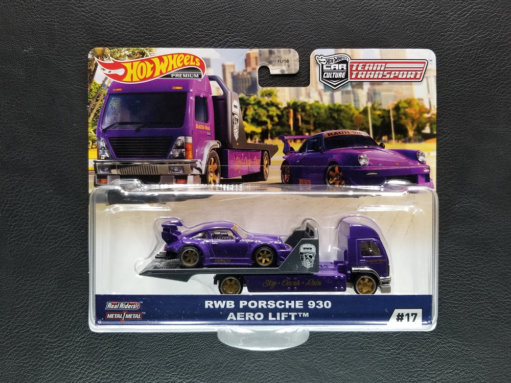Hot Wheels Premium - RWB Porsche 930 & Aero Lift (Purple)