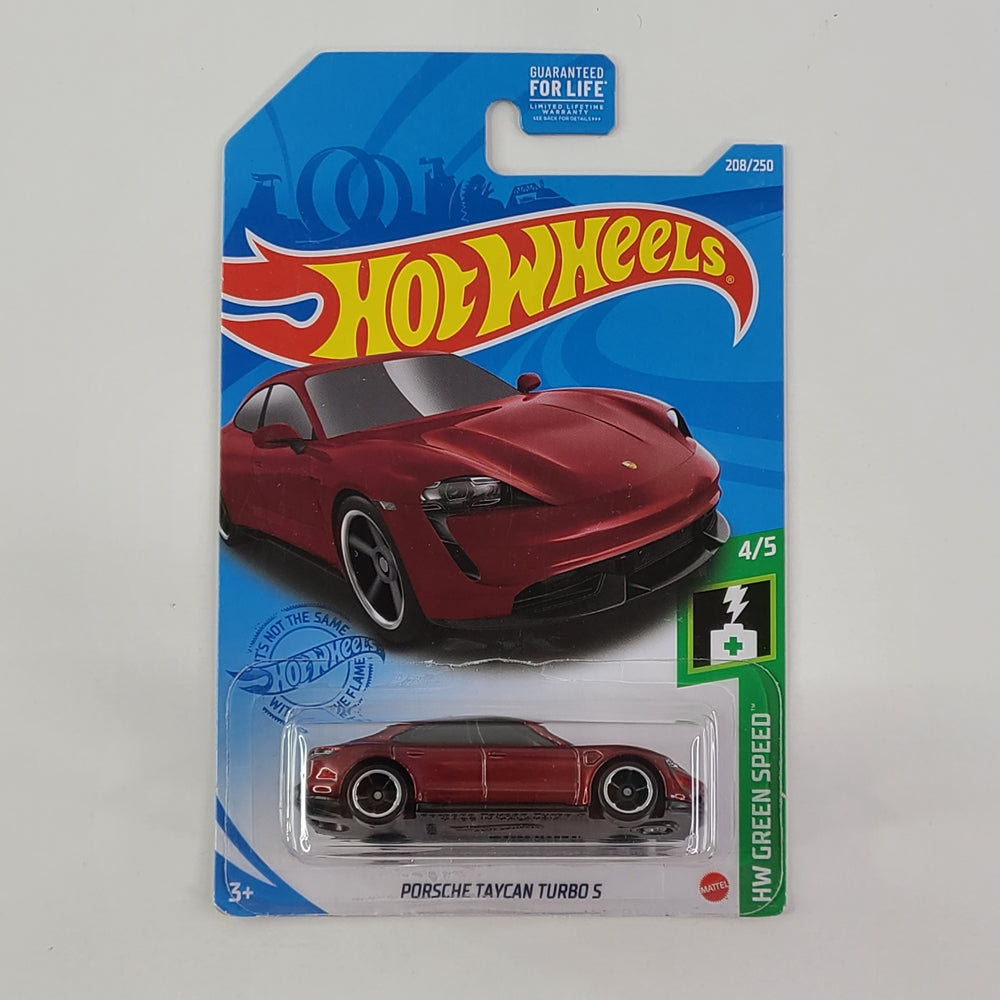 Hot Wheels - Porsche Taycan Turbo S (Metalflake Dark Red)