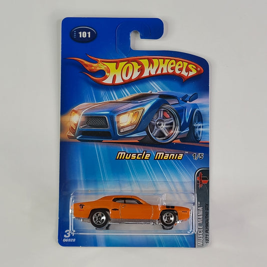 Hot Wheels - 1971 Plymouth GTX (Enamel Orange) [Kmart Collector's Day Exclusive]