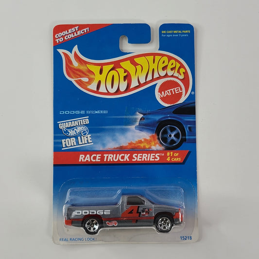 Hot Wheels - Dodge Ram 1500 (Metalflake Gray) [Race Truck Series (1996) - 1/4]