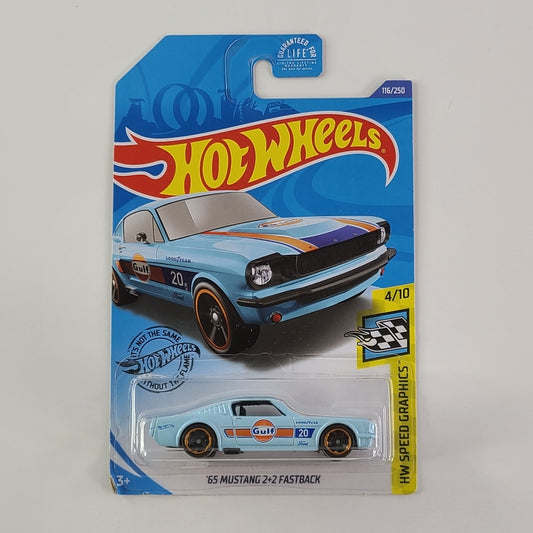Hot Wheels - '65 Mustang 2+2 Fastback (Light Blue)