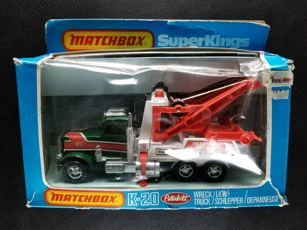 Matchbox Superkings - Peterbilt Lift Truck (Black/White)