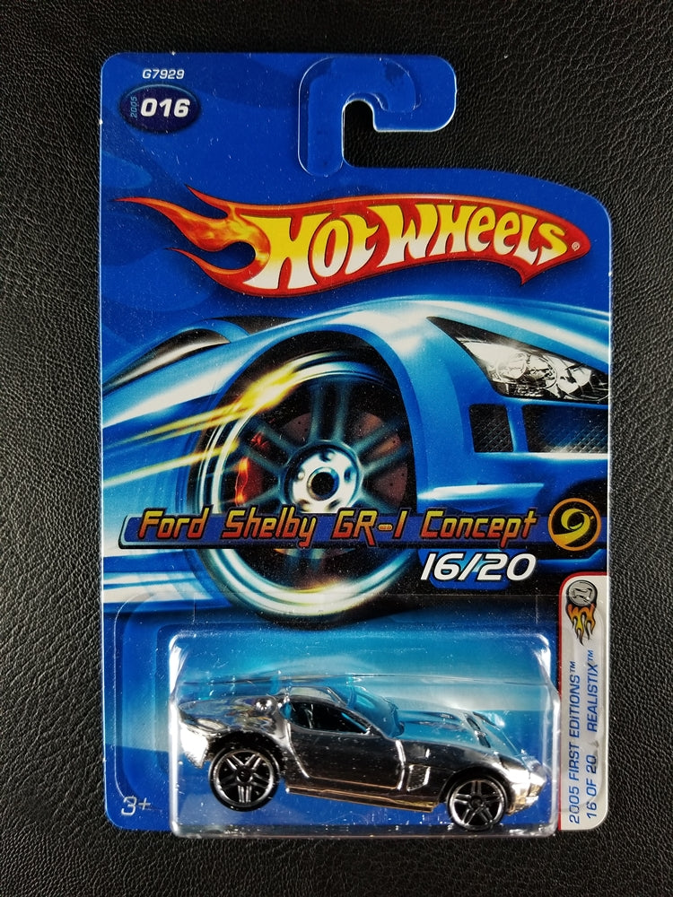 Hot Wheels - Ford Shelby GR-1 Concept (Silver) [16/20 - 2005 First Editions]
