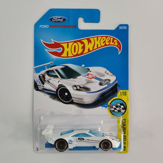 Hot Wheels - 2016 Ford GT Race (White)