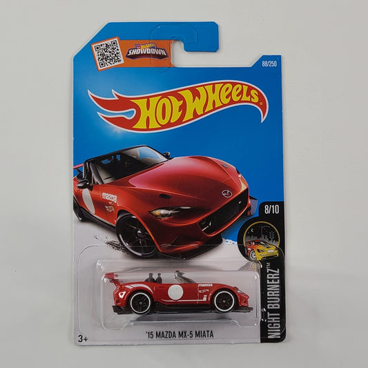 Hot Wheels - '15 Mazda MX-5 Miata (Red) [Night Burnerz Mini Collection (2016) -