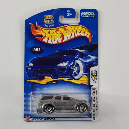 Hot Wheels - 2003 Cadillac Escalade (Metallic Dark Gray) [2003 First Editions -