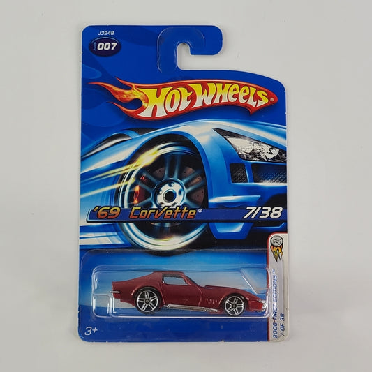Hot Wheels - '69 Corvette (Dark Red)