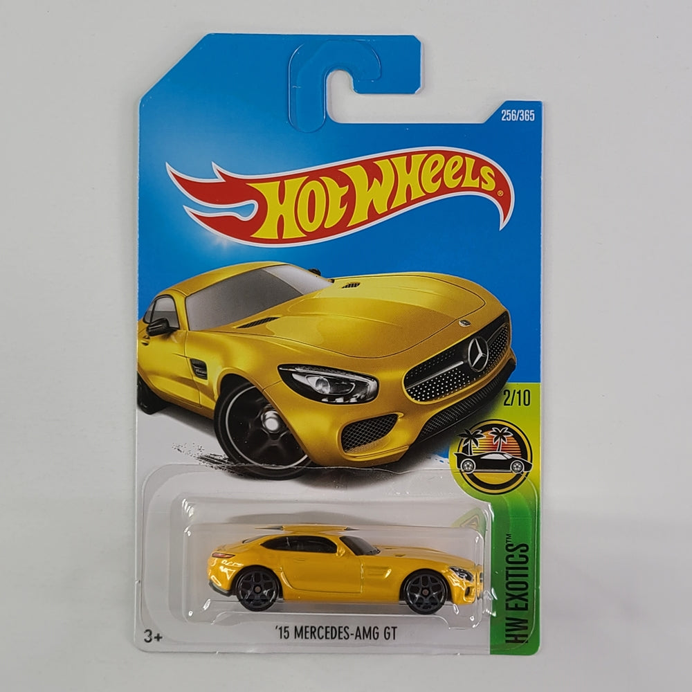 Hot Wheels - '15 Mercedes-AMG GT (Yellow) [Card Variant]