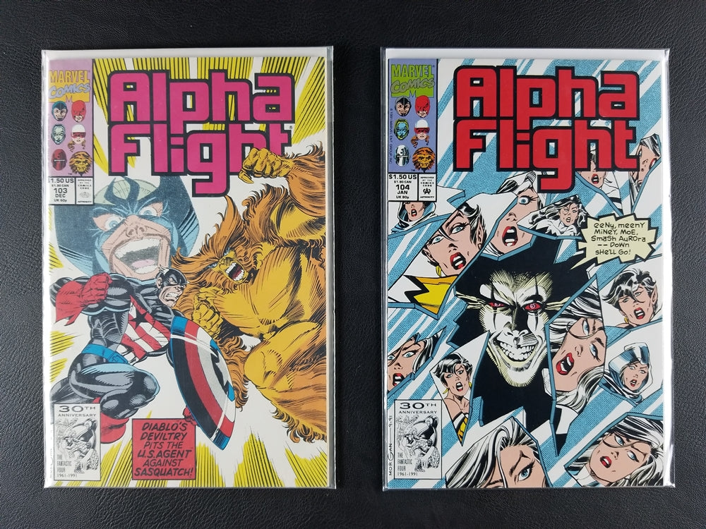 Alpha Flight [1st Series] #99-104 Set (Marvel, 1991-92)