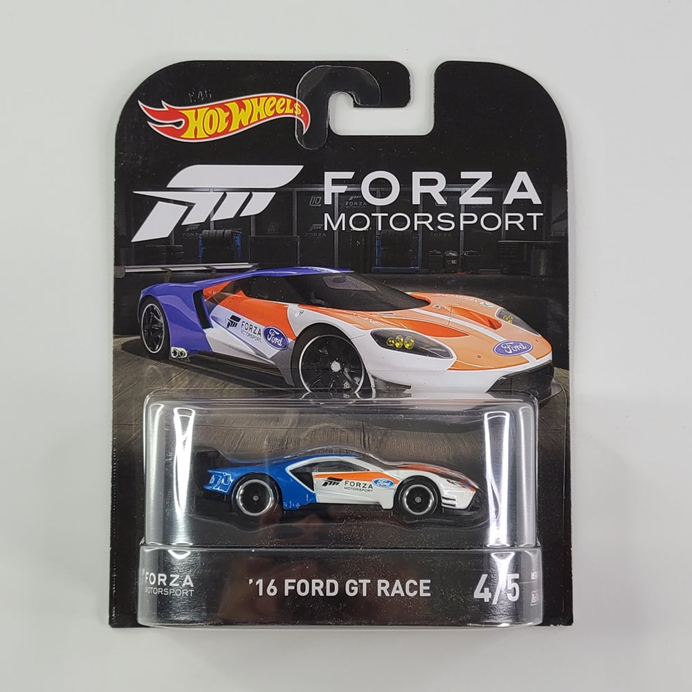 Hot Wheels - '16 Ford GT Race (White & Blue)