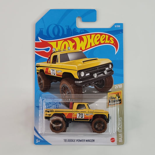 Hot Wheels - '70 Dodge Power Wagon (Yellow) [Baja Blazers Mini Collection (2021) - 2/10]