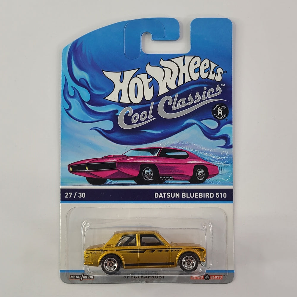 Hot Wheels - Datsun Bluebird 510 (Spectrafrost Gold) [Card Variant]