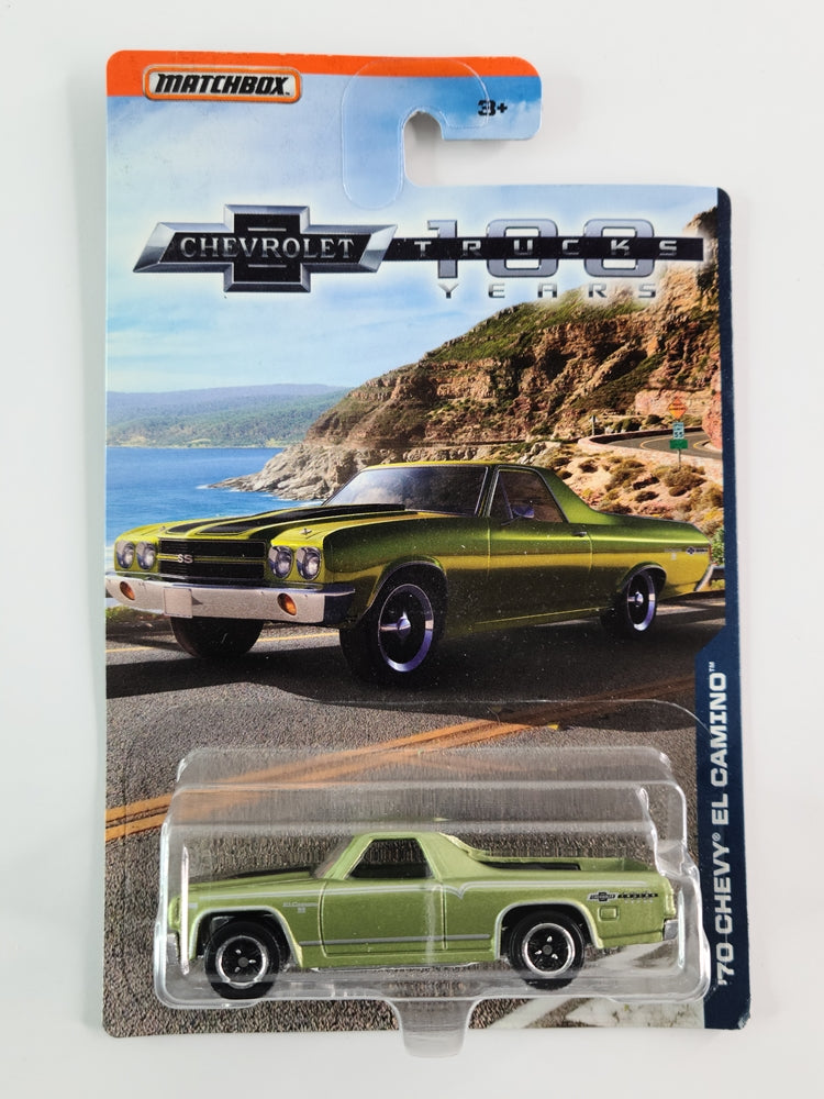 Matchbox - '70 Chevy El Camino (Metalflake Olive Green) [Chevrolet Trucks 100 Years Series (2018)]