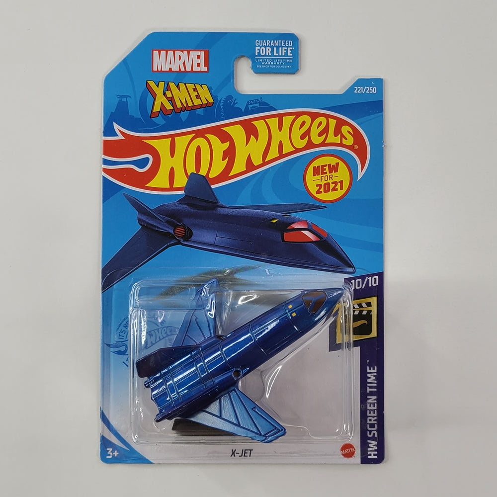 Hot Wheels - X-Jet (Metalflake Navy Blue) [HW Screen Time Mini Collection (2021) - 10/10] [New for 2021]