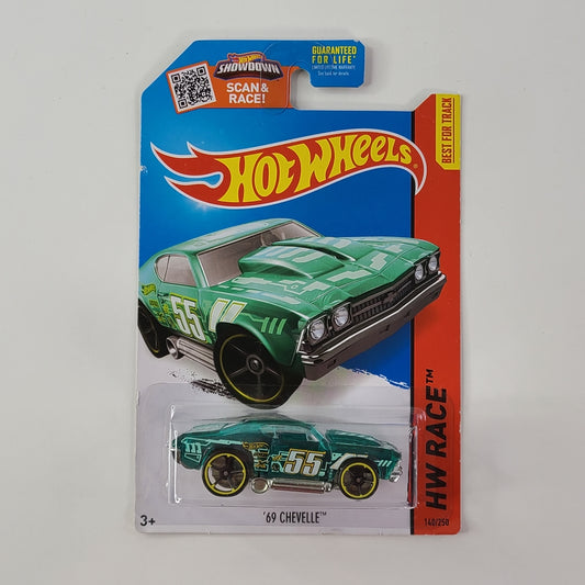 Hot Wheels - '69 Chevelle (Clear Green) [HW Race: X-Raycers (2015) - 140/250]