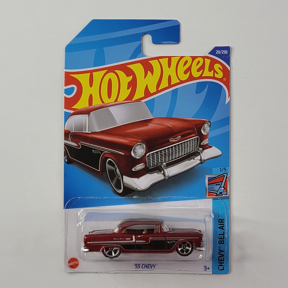 Hot Wheels - '55 Chevy (Metalflake Red)