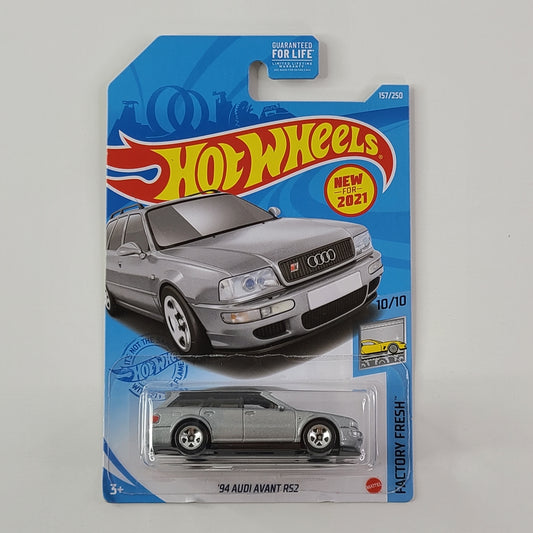 Hot Wheels - '94 Audi Avant RS2 (Metalflake Silver) [Factory Fresh Mini Collection (2021) - 10/10] [New for 2021]