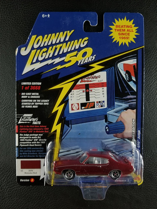 Johnny Lightning - 1969 Pontiac GTO Judge (Matador Red) [5/6 - 50th Anniversary Edition 2019 (Release 2) [Version B]; Limited Edition, 1 of 3668]