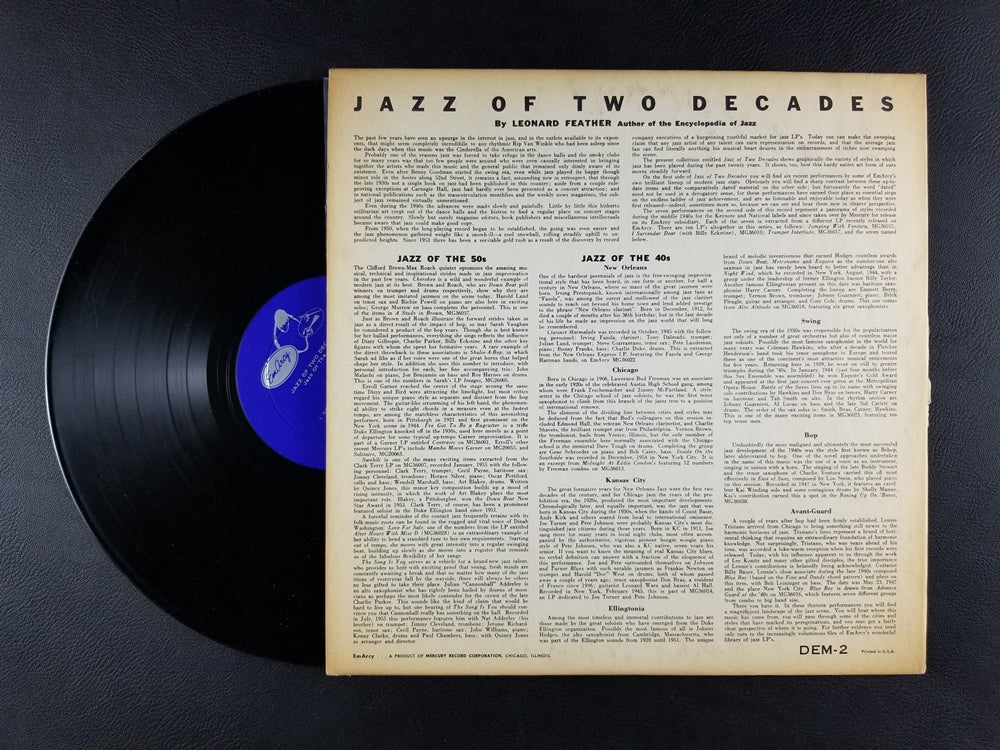 Various - Jazz of Two Decades (1956, LP)