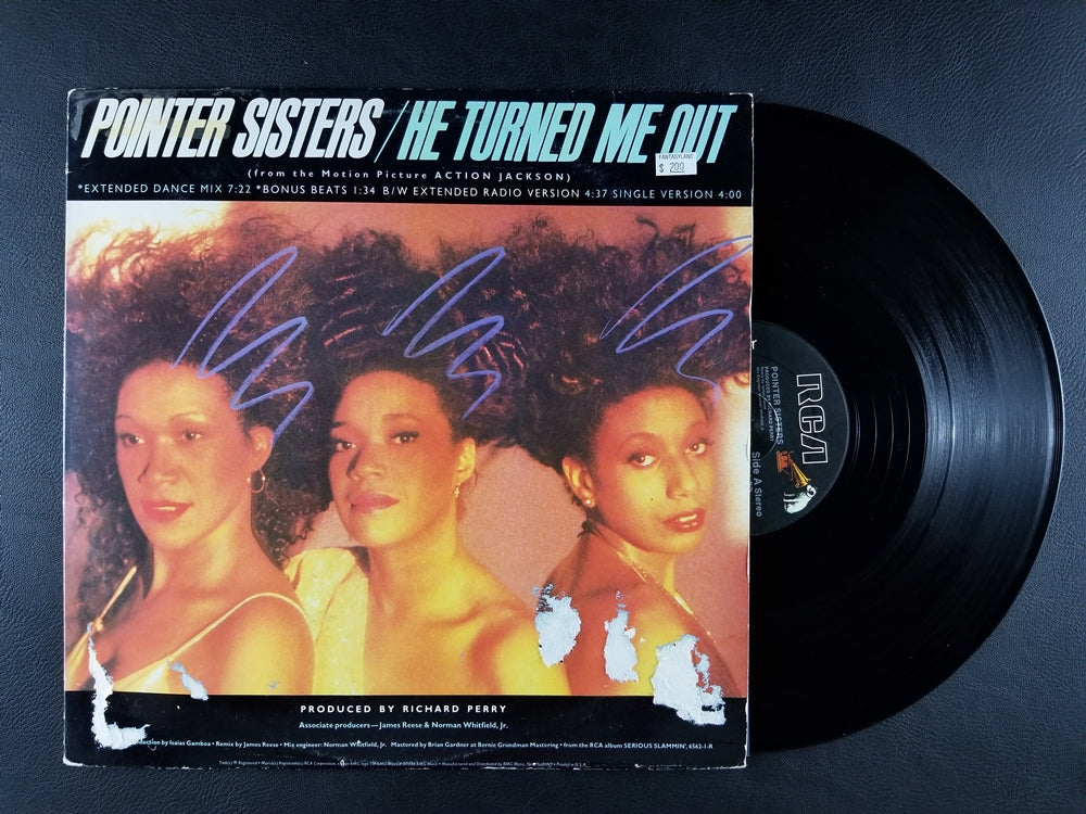 Pointer Sisters - He Turned Me Out (1988, 12'' Single)