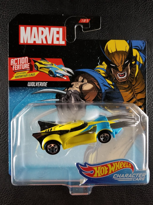 Hot Wheels Character Cars - Wolverine (Yellow) [3/5 - Marvel]