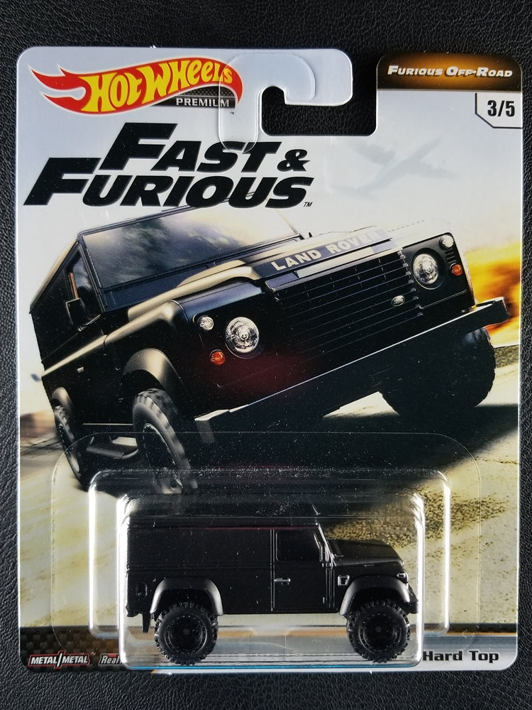 Hot Wheels Premium - Land Rover Defender 110 Hard Top (Black) [3/5 - Fast & Furious: Furious Off-Road]