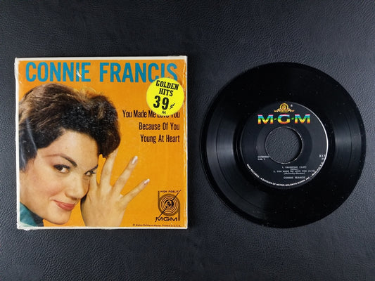 Connie Francis - Valentino; You Made Me Love You / Because of You; Young at Heart (1961, 7'' EP)