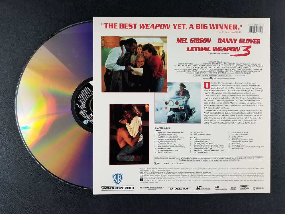 Lethal Weapon 3 [Widescreen] (1992, Laserdisc)