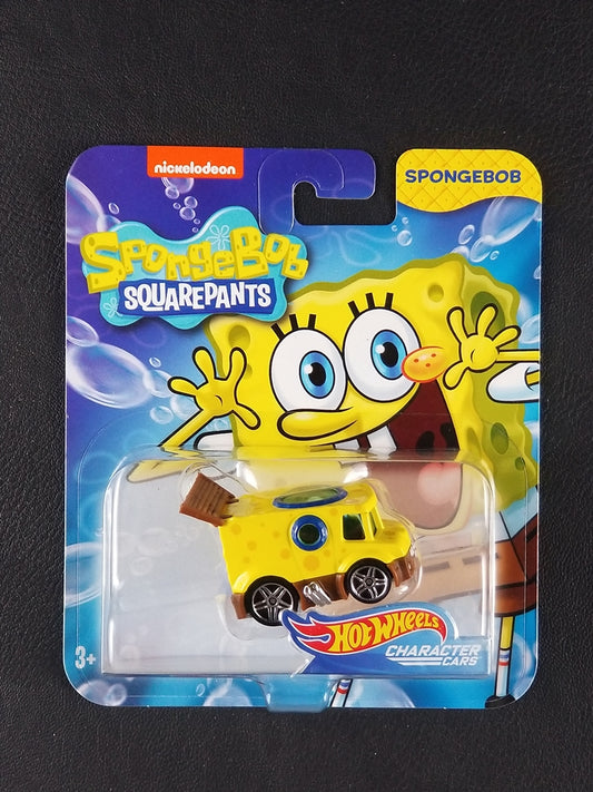 Hot Wheels Character Cars - Spongebob (Yellow) [Spongebob Squarepants]