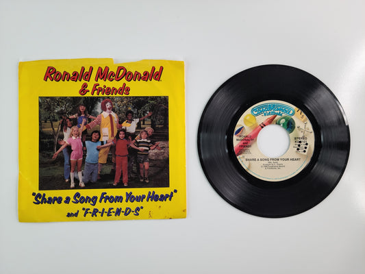 Ronald McDonald & Friends - F-R-I-E-N-D-S / Share a Song From Your Heart (1980, 7'' Single)