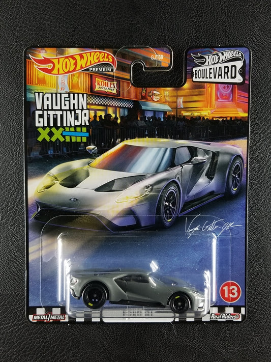 Hot Wheels Premium - Ford GT (Grey) [13/20 - Hot Wheels Boulevard (2020) (Mix C)