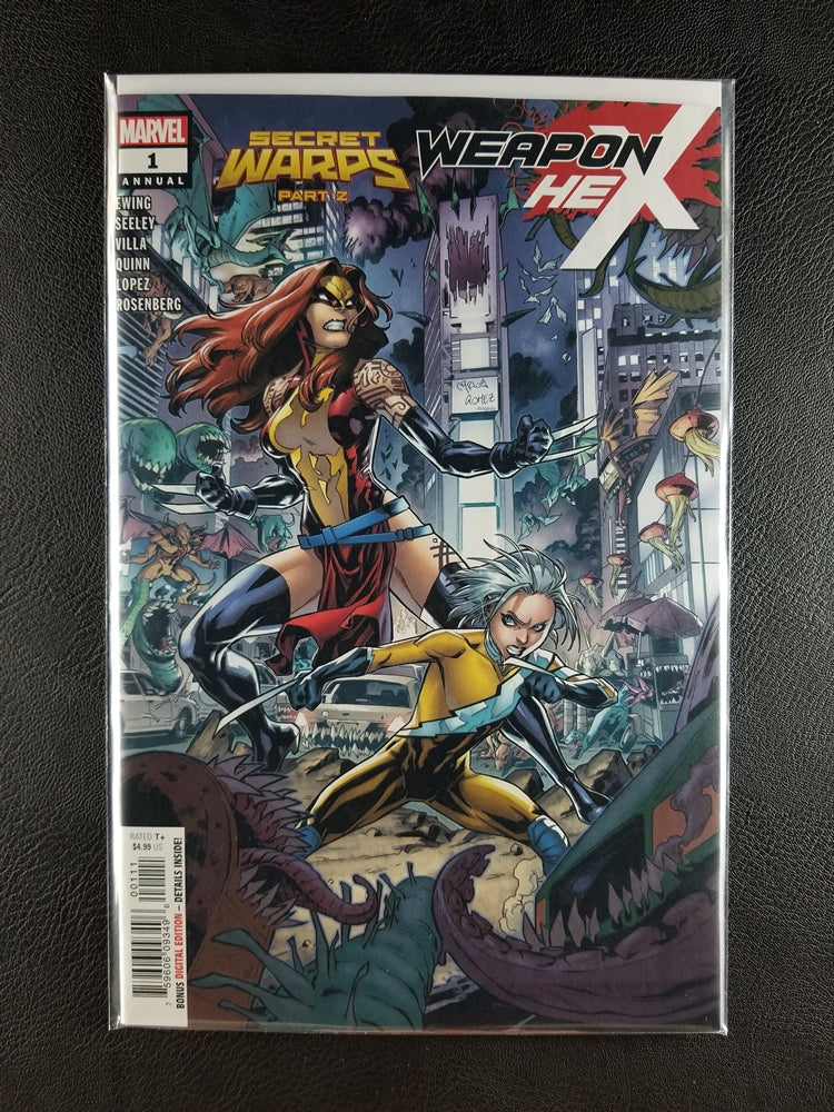 Secret Warps: Weapon Hex Annual #1A (Marvel, September 2019)