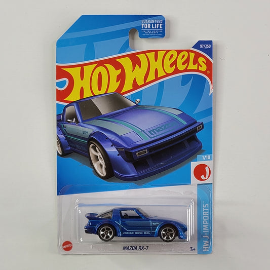 Hot Wheels - Mazda RX-7 (Metalflake Medium Blue)