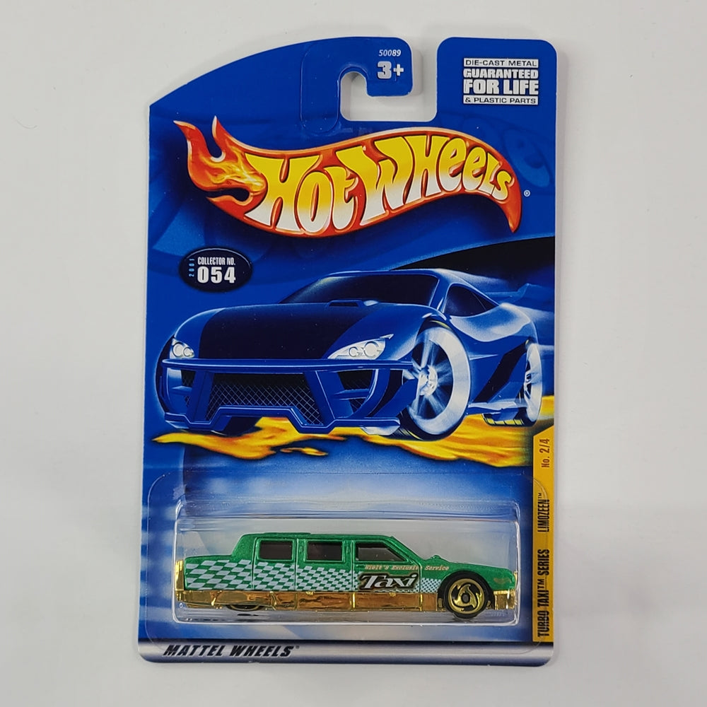 Hot Wheels - Limozeen (Metallic Green) [Turbo Taxi Series (2001) - 1/4]