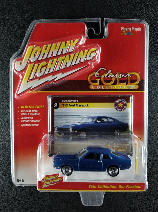 Johnny Lightning - 1972 Ford Maverick (Blue) [2/6 - Classic Gold 2016 (Release 1)]