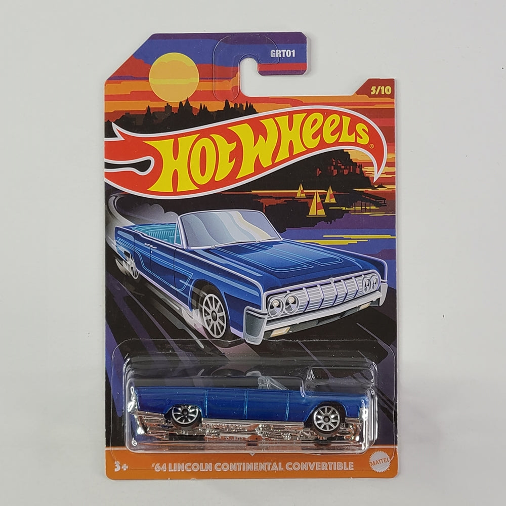 Hot Wheels - '64 Lincoln Continental Convertible (Metalflake Blue) [Walmart Exclusive]