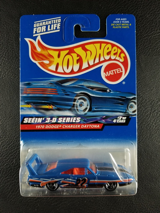 Hot Wheels - 1970 Dodge Charger Daytona (Blue) [2/4 - Seein' 3-D Series]