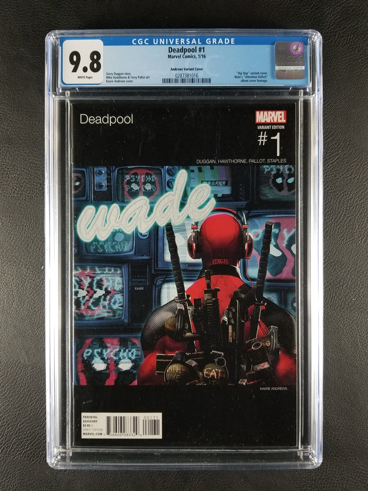 Deadpool [4th Series] #1C (Marvel, January 2016) [9.8 CGC]