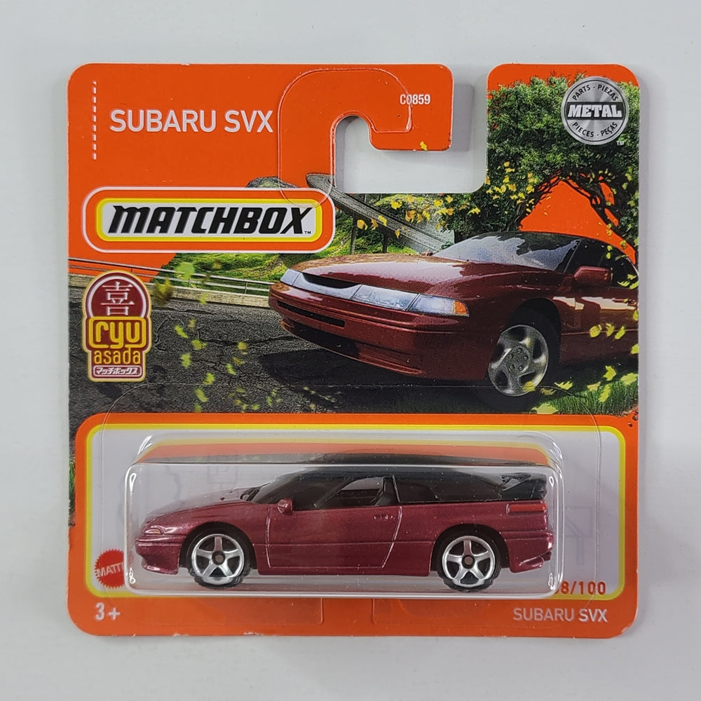 Matchbox - Subaru SVX (Metalflake Red) [Short Card]