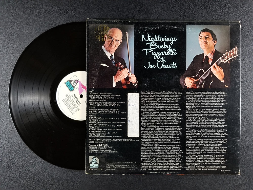 Bucky Pizzarelli With Joe Venuti - Nightwings (1975, LP)