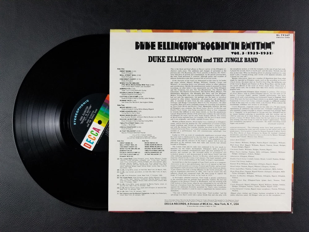 Duke Ellington - Duke Ellington "Rockin' In Rhythm" Vol. 3 (1929-1931) (1970, LP)