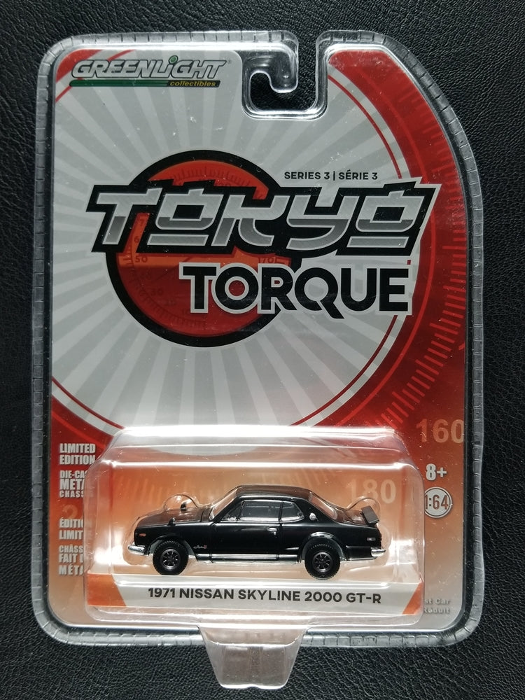 Greenlight - 1971 Nissan Skyline 2000 GT-R (Black) [Tokyo Torque - Series 3]