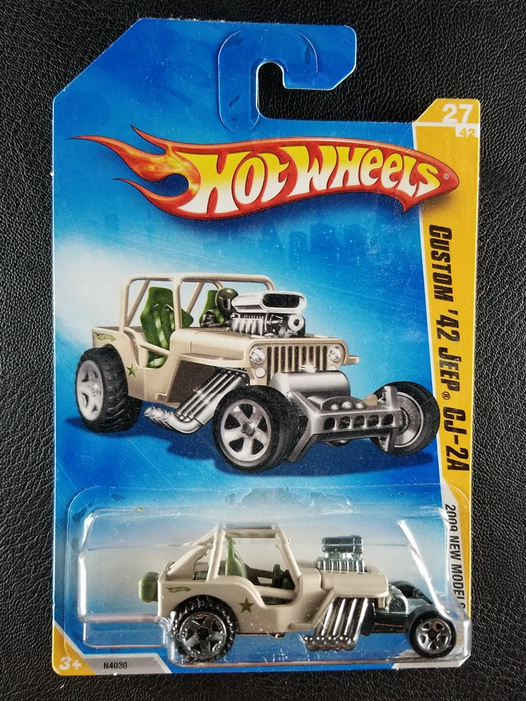 Hot Wheels - Custom '42 Jeep CJ-2A (Beige) [27/42 - 2009 New Models]