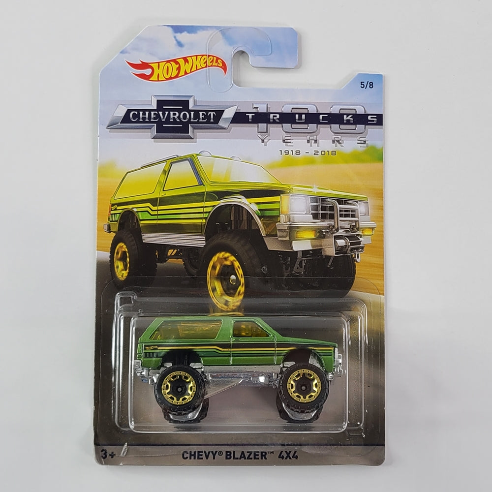 Hot Wheels - Chevy Blazer 4x4 (Green) [100 Years of Chevy Trucks Series (2018) - 5/8]