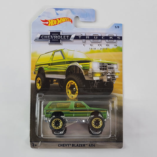 Hot Wheels - Chevy Blazer 4x4 (Green) [100 Years of Chevy Trucks Series (2018) - 5/8]