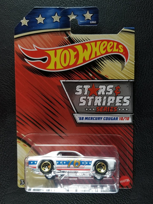 Hot Wheels - '68 Mercury Cougar (Gloss White) [10/10 - 2020 HW Stars & Stripes]