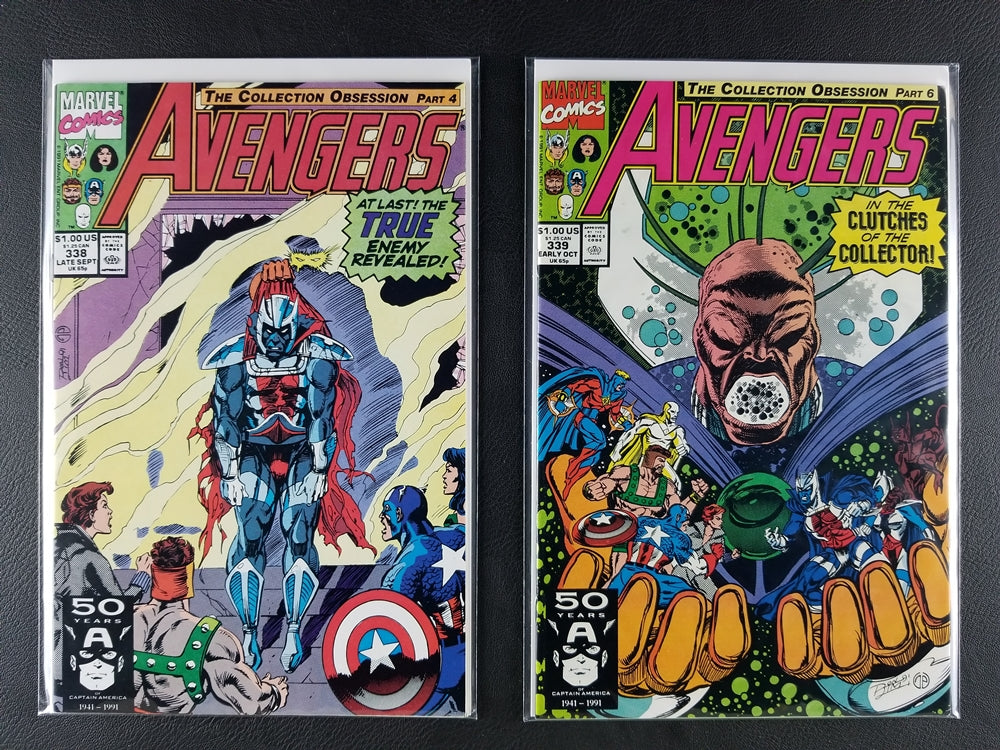 The Avengers [1st Series] #334-339 Set (Marvel, 1991)